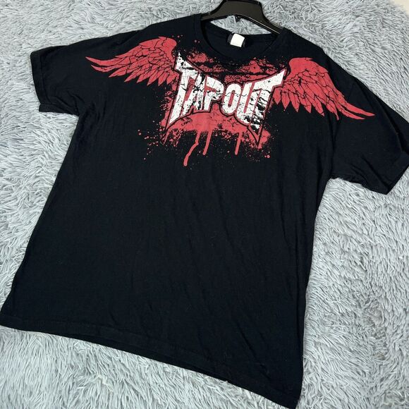 Tapout Other - Vintage Tapout Shirt Extra Large Black Red Center Graphic Wings Pullover Mens